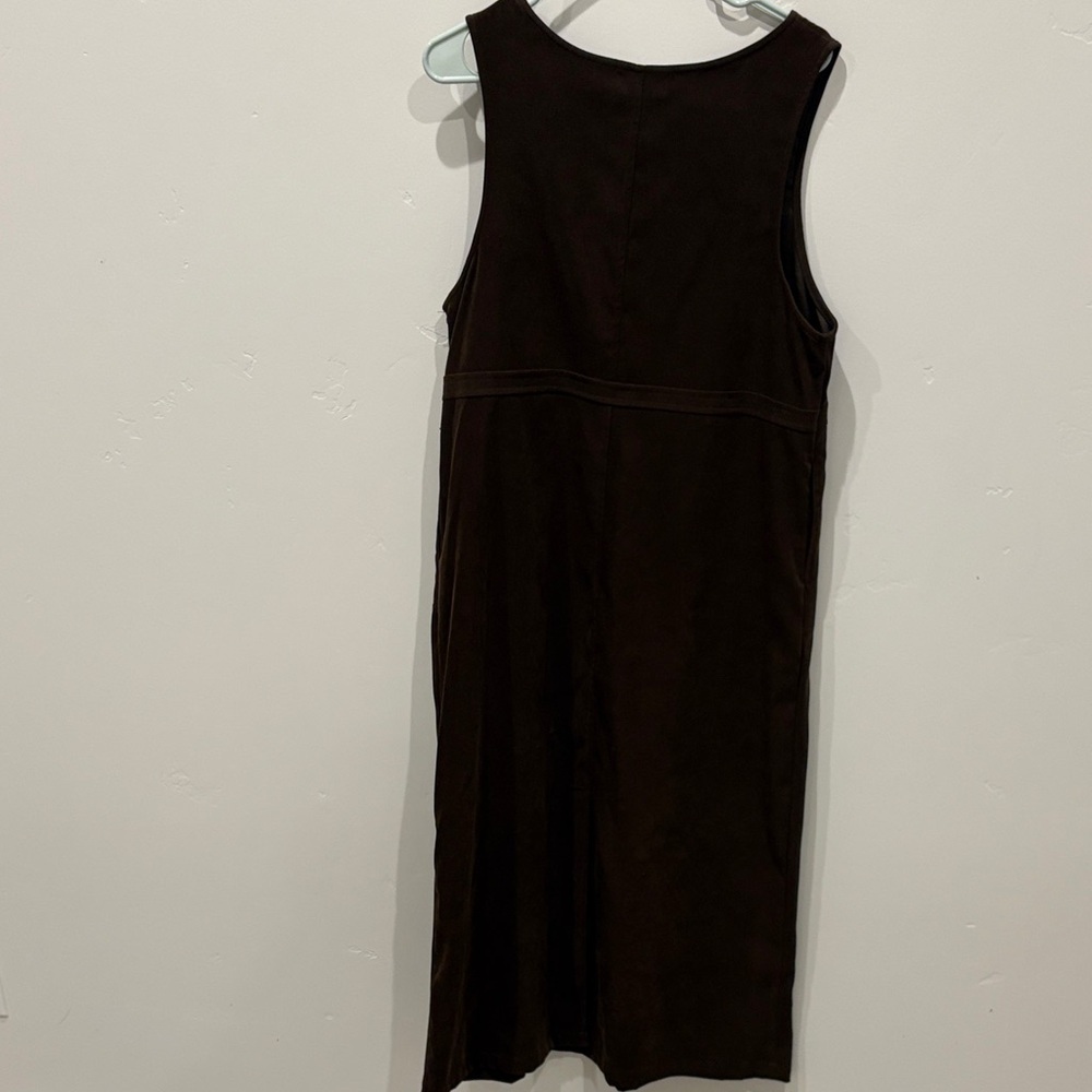 Vintage White Stag Rich Brown Midi Dress - Picture 5 of 5